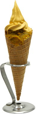 栗とカボチャのソフトクリーム商品写真